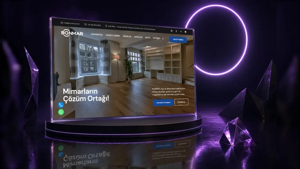 Bonmar web sitesi tasarımı